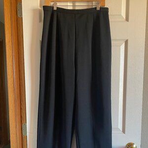 Talbots black wide leg slacks